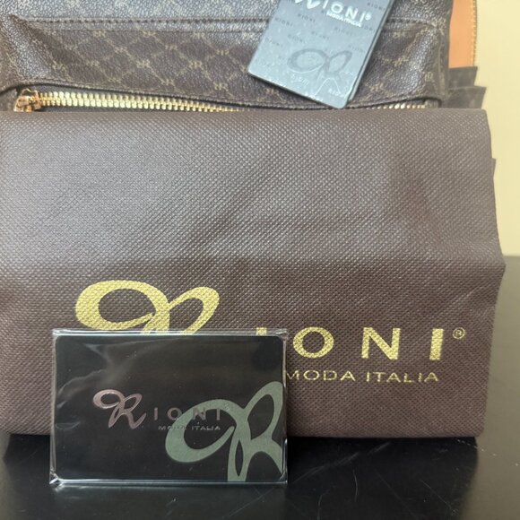 Rioni Signature (Brown) Leather Round Dome Backpack ST- 20286 main image 14